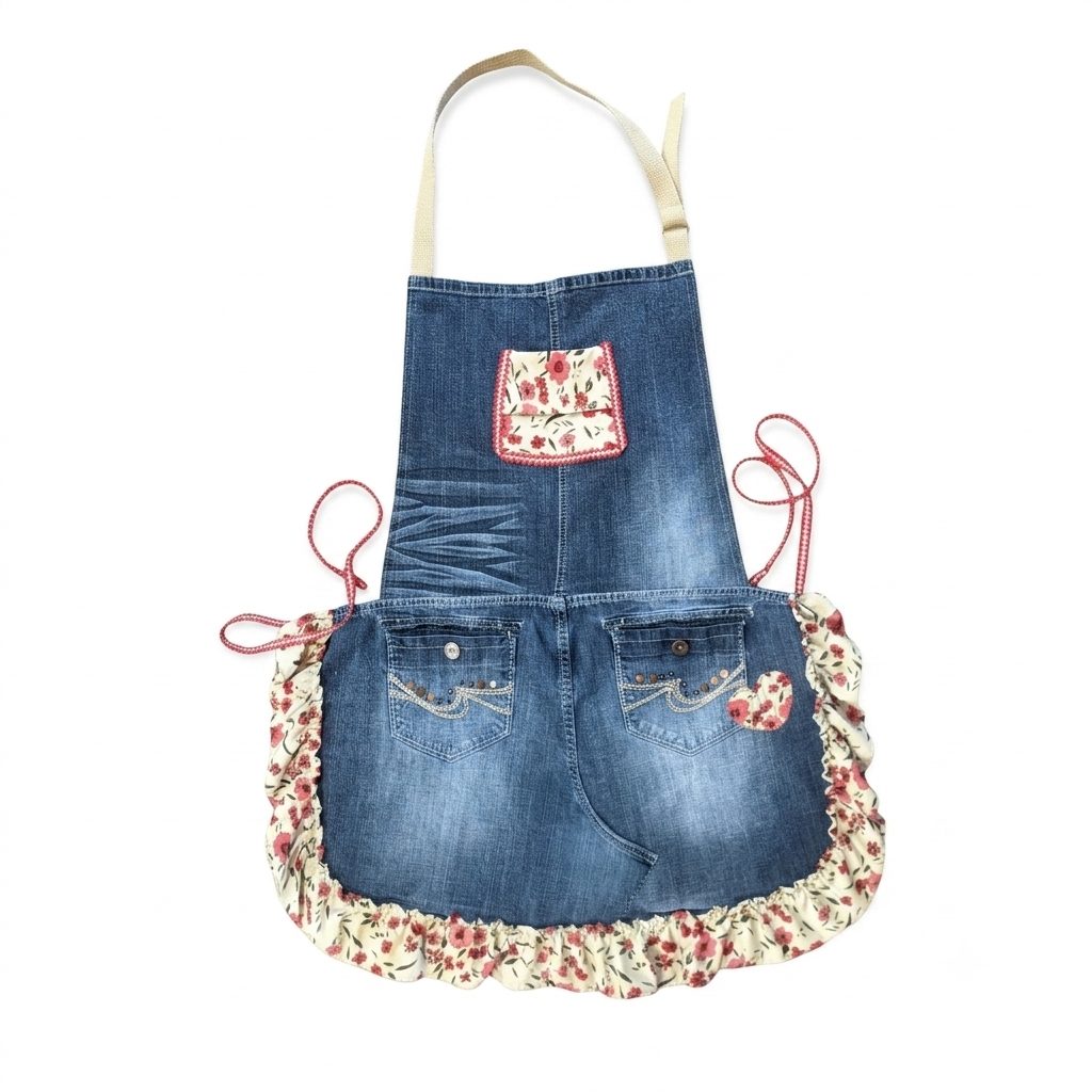 Upcycled Denim Apron