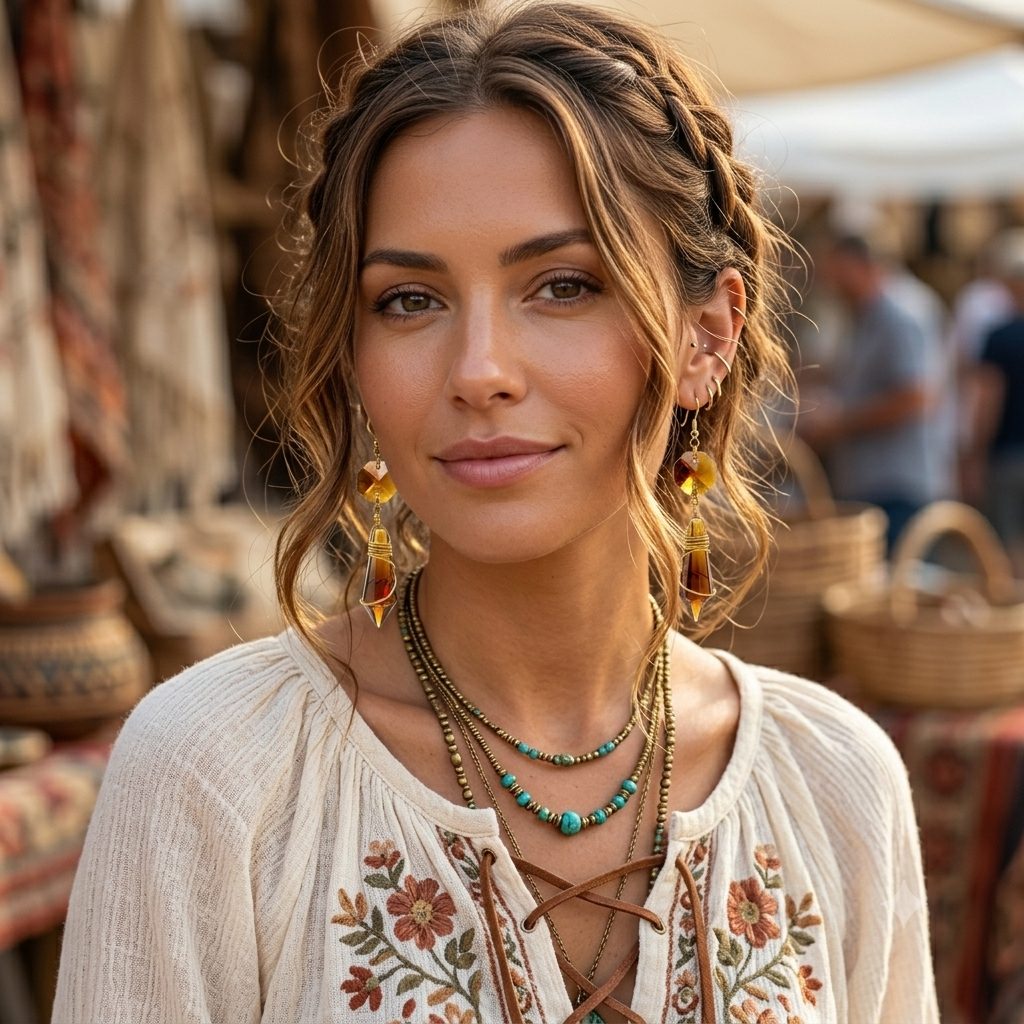 Amber Earrings