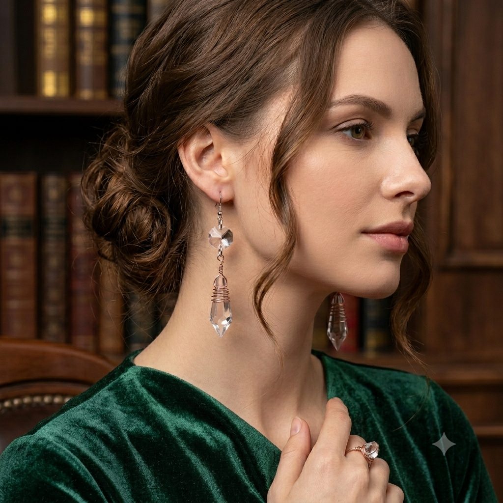 Glass Drop Earrings