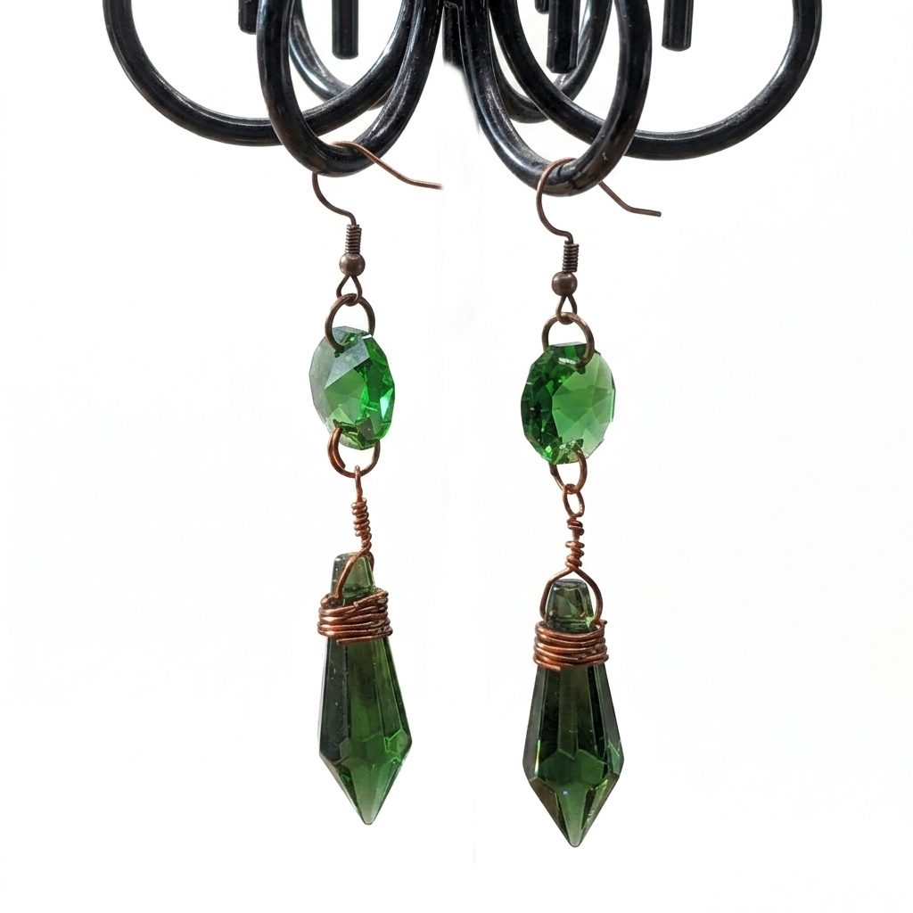 Green Earrings