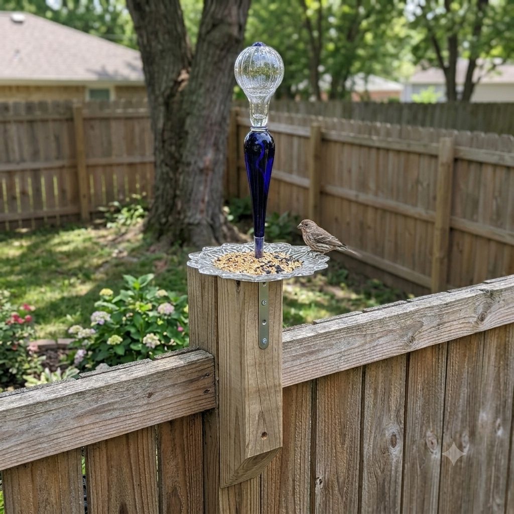 Cobalt Bird Feeder (Bracket)