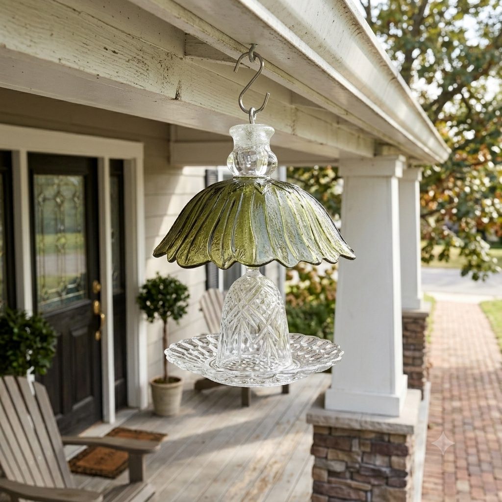 Green Bird Feeder