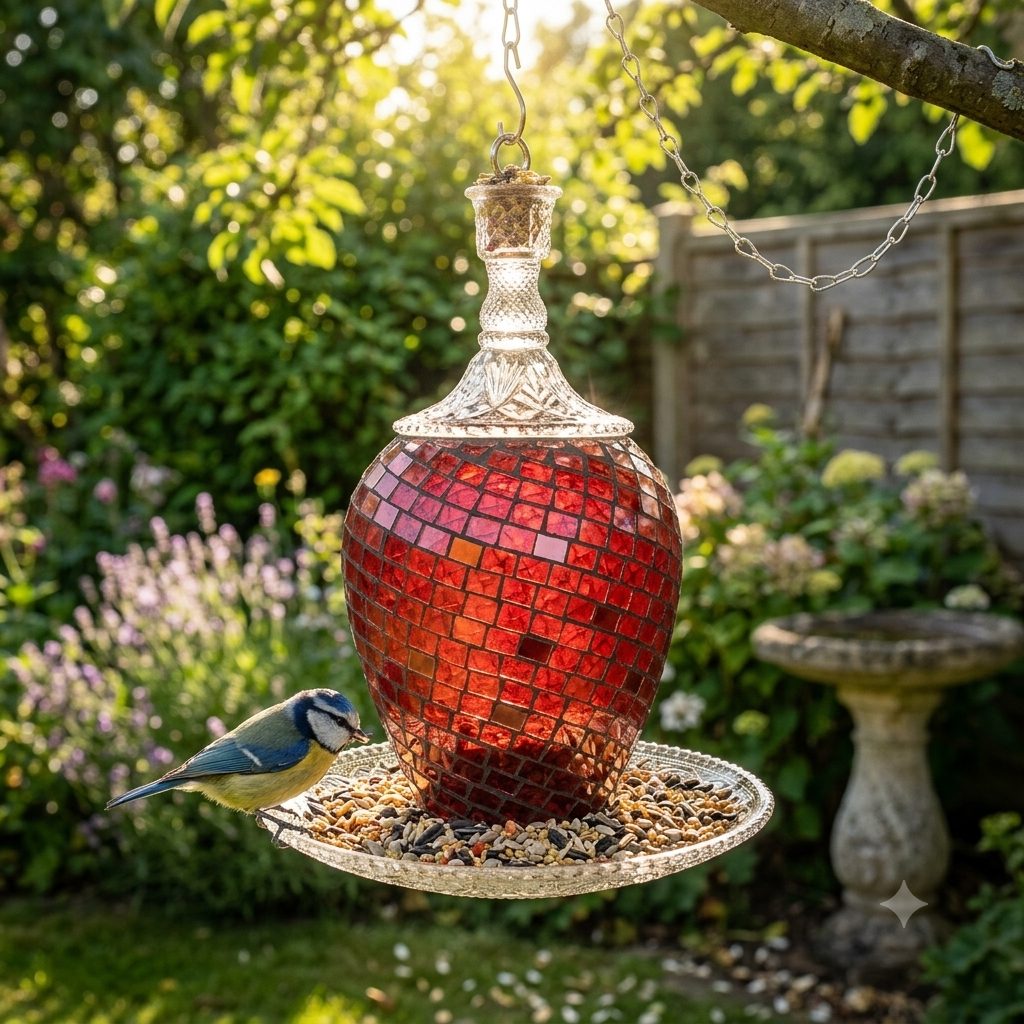 Red Bird Feeder