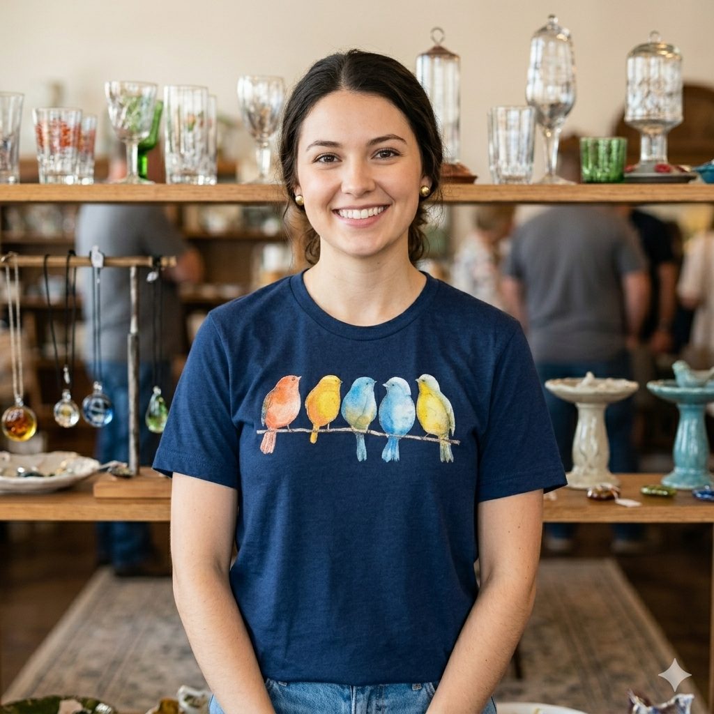 Birds on Branch T-Shirt