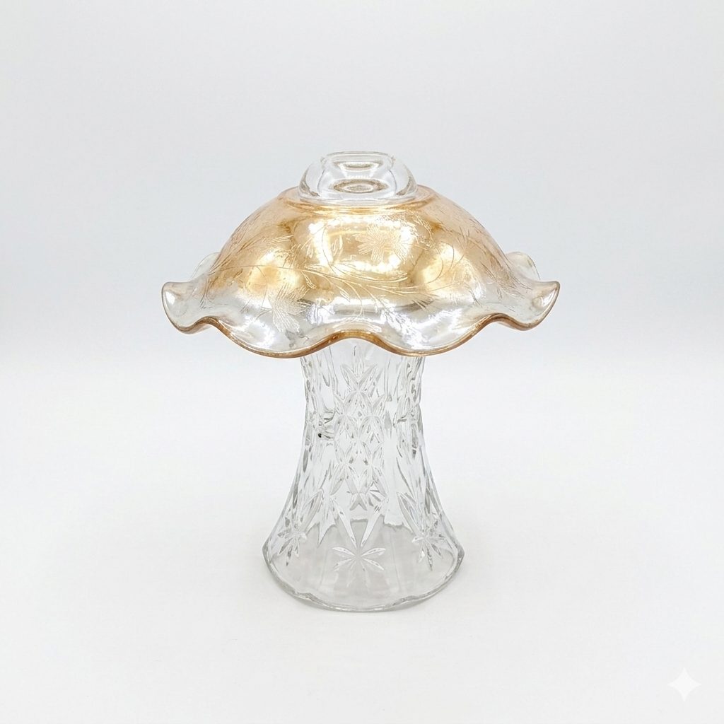Gold & Crystal Mushroom