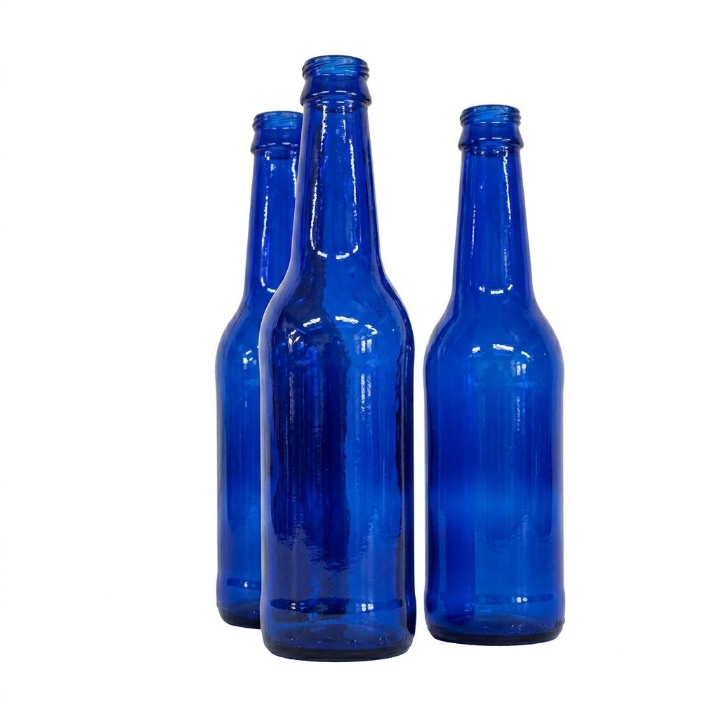 9" Cobalt Bottles