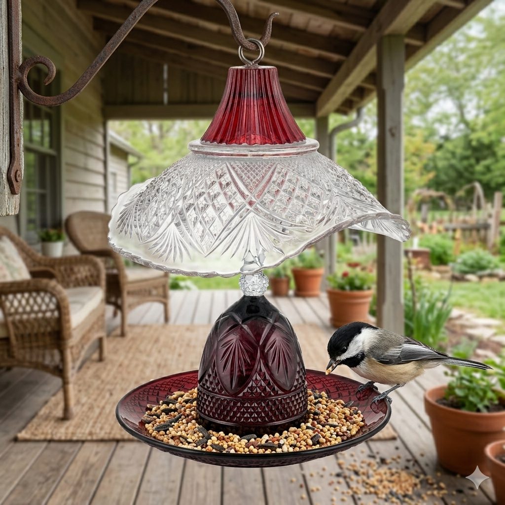 Red Bird Feeder