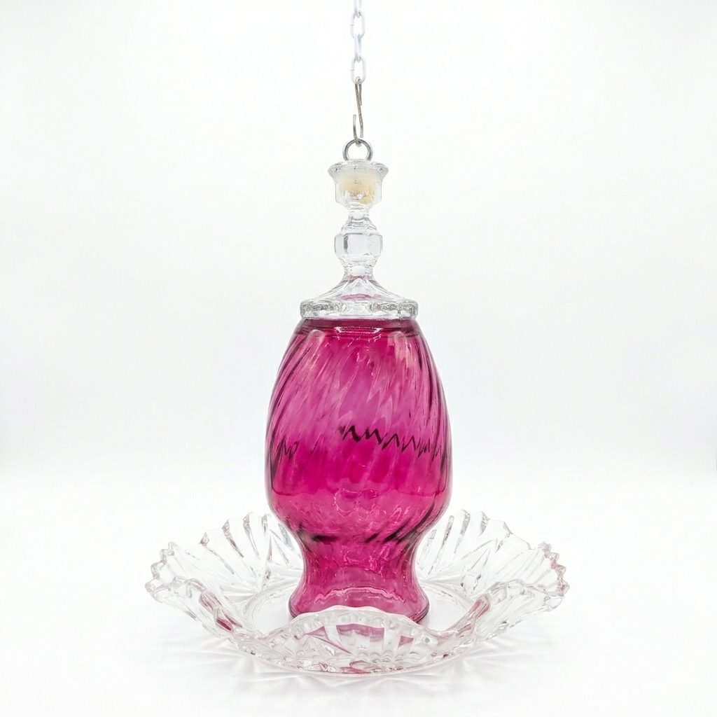 Magenta Pink Bird Feeder