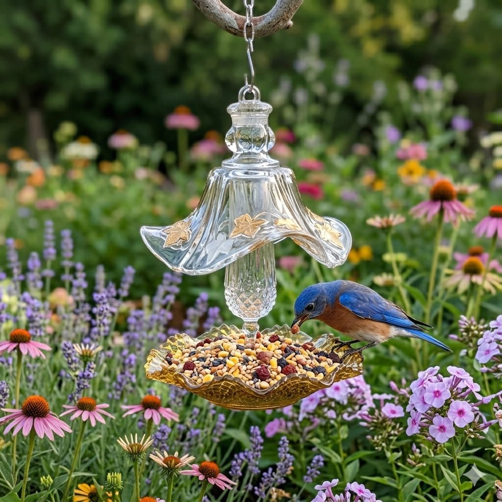 Amber Bird Feeder