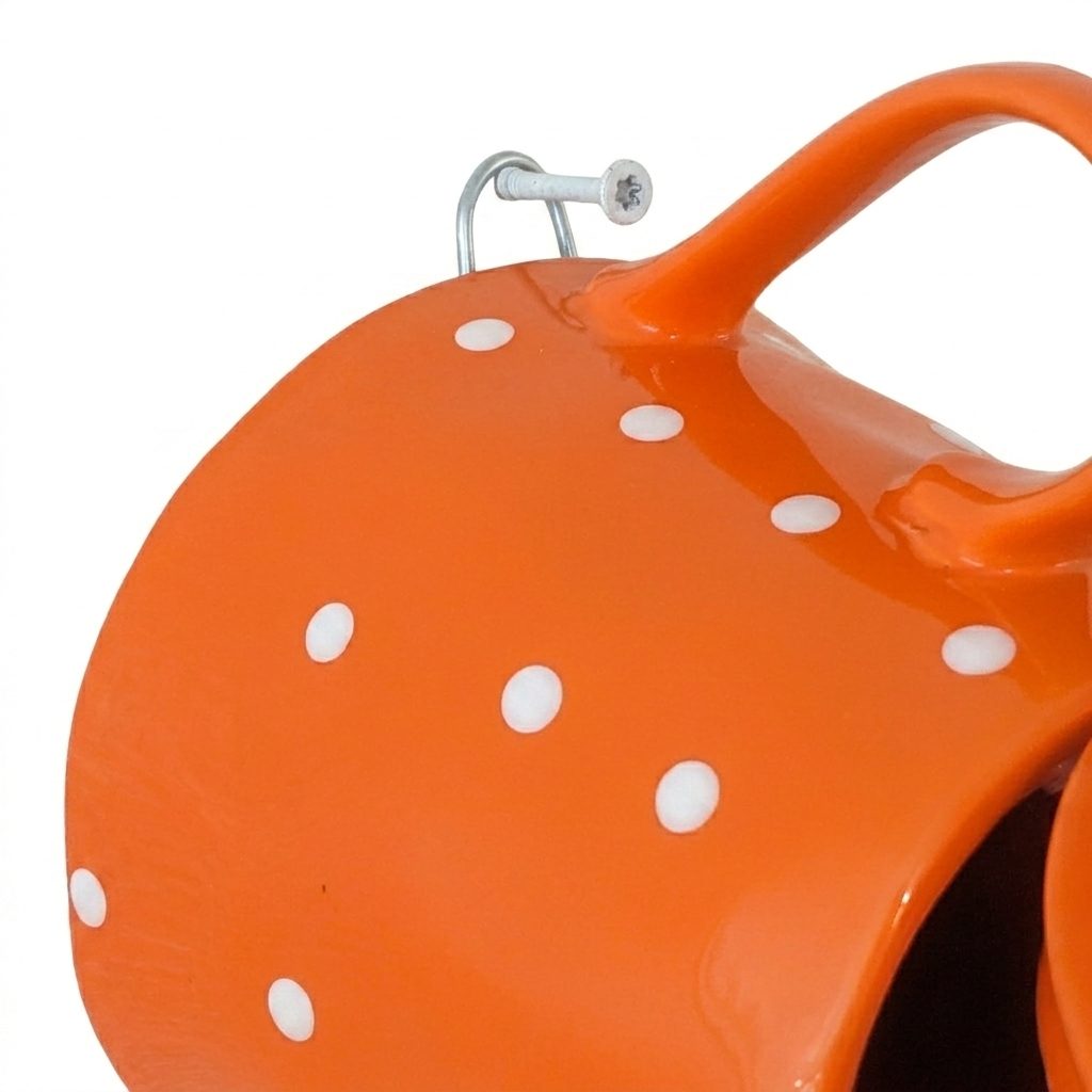 Orange Dot Bird House