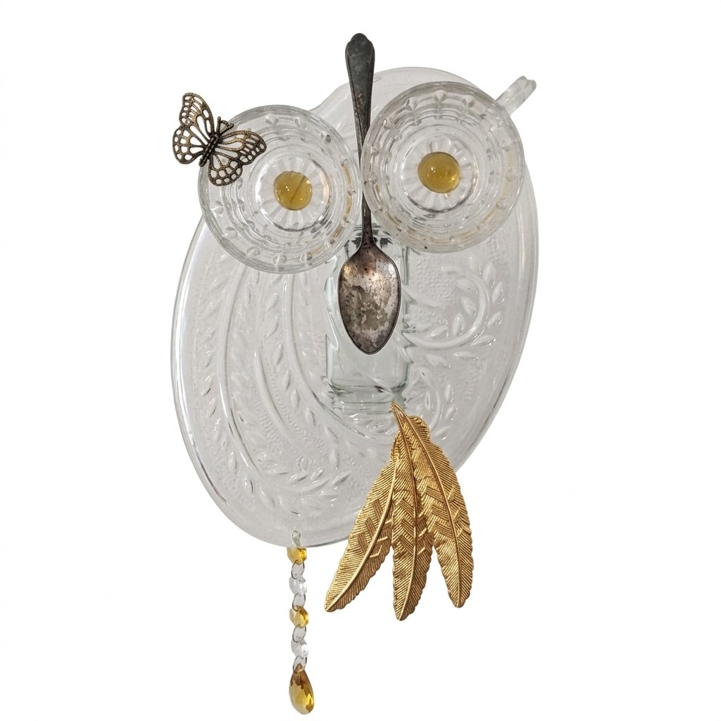 Butterfly Gold Owl